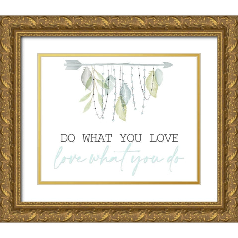Minty 2 Gold Ornate Wood Framed Art Print with Double Matting by Allen, Kimberly