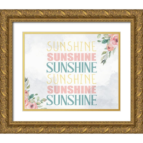 Sunshine Gold Ornate Wood Framed Art Print with Double Matting by Allen, Kimberly
