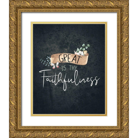 Great is Thy Gold Ornate Wood Framed Art Print with Double Matting by Allen, Kimberly