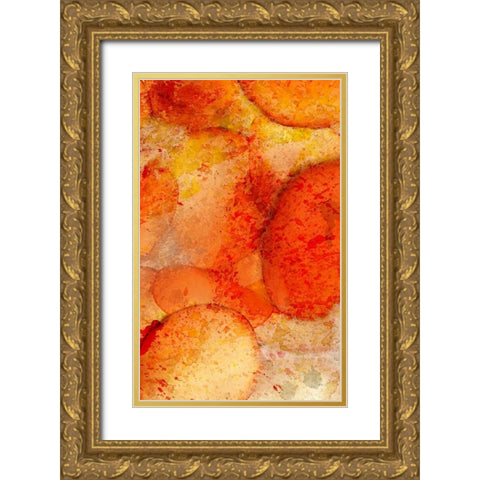 Orange Day B Gold Ornate Wood Framed Art Print with Double Matting by Allen, Kimberly