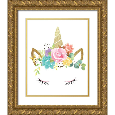 Queen 2 Gold Ornate Wood Framed Art Print with Double Matting by Allen, Kimberly