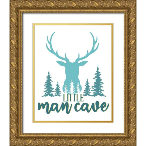 Explore Little Man 2 Gold Ornate Wood Framed Art Print with Double Matting by Allen, Kimberly