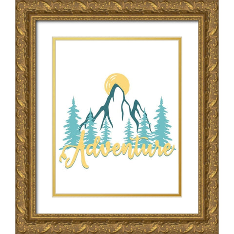 Explore Little Man 3 Gold Ornate Wood Framed Art Print with Double Matting by Allen, Kimberly