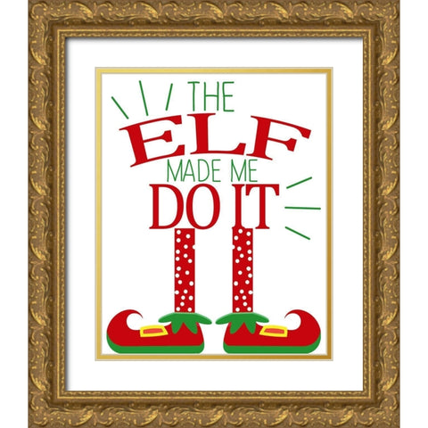 The Elf Gold Ornate Wood Framed Art Print with Double Matting by Allen, Kimberly