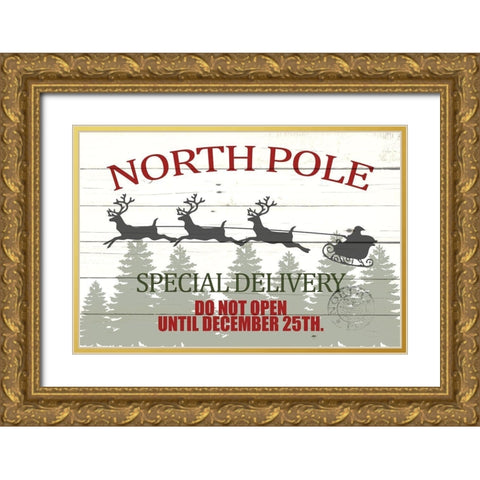Special Delivery Gold Ornate Wood Framed Art Print with Double Matting by Allen, Kimberly