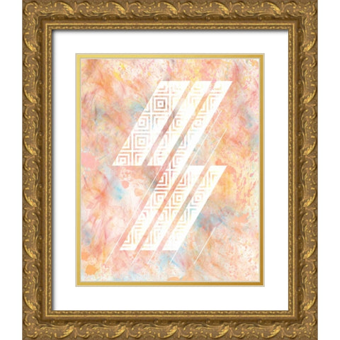 Color Design 2 Gold Ornate Wood Framed Art Print with Double Matting by Allen, Kimberly