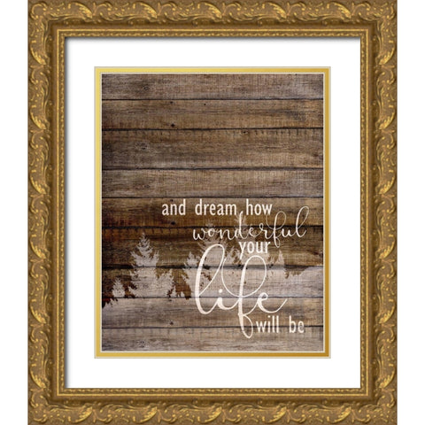 Goodnight Angel 2 Gold Ornate Wood Framed Art Print with Double Matting by Allen, Kimberly