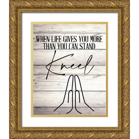 When Life Gold Ornate Wood Framed Art Print with Double Matting by Allen, Kimberly
