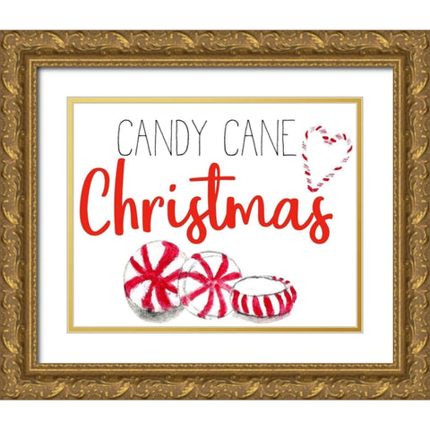 Christmas Time 1 Gold Ornate Wood Framed Art Print with Double Matting by Allen, Kimberly