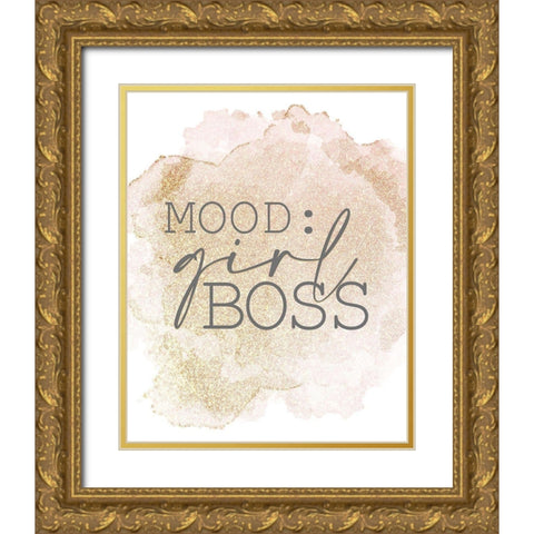 Fashionista 15 Gold Ornate Wood Framed Art Print with Double Matting by Allen, Kimberly