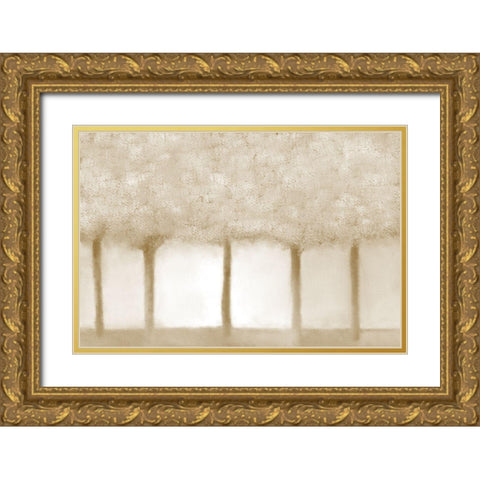Golden Grove Gold Ornate Wood Framed Art Print with Double Matting by Allen, Kimberly