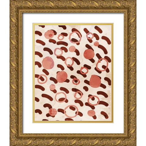 Texture 3 Gold Ornate Wood Framed Art Print with Double Matting by Allen, Kimberly