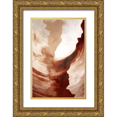 Upward 1 Gold Ornate Wood Framed Art Print with Double Matting by Allen, Kimberly