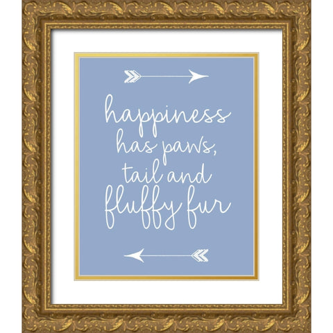 Fluffy Fur 2 Gold Ornate Wood Framed Art Print with Double Matting by Allen, Kimberly