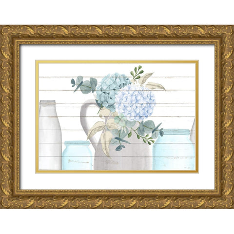 Row of Glass Gold Ornate Wood Framed Art Print with Double Matting by Allen, Kimberly