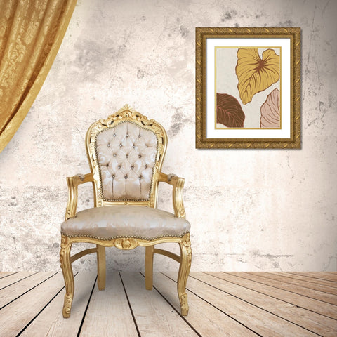 Warm Palms 2 Gold Ornate Wood Framed Art Print with Double Matting by Allen, Kimberly