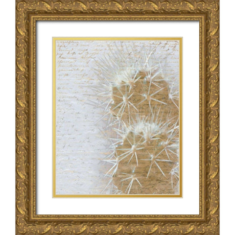 Desert Cacti 2 Gold Ornate Wood Framed Art Print with Double Matting by Allen, Kimberly