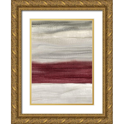 Layered Red 2 Gold Ornate Wood Framed Art Print with Double Matting by Allen, Kimberly