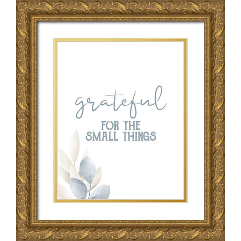 Grateful 10 Gold Ornate Wood Framed Art Print with Double Matting by Allen, Kimberly