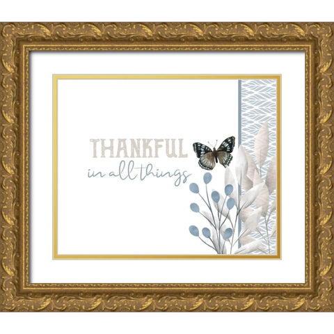 Grateful 14 Gold Ornate Wood Framed Art Print with Double Matting by Allen, Kimberly