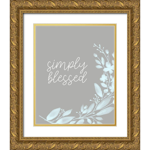 Simply Enjoy 1 Gold Ornate Wood Framed Art Print with Double Matting by Allen, Kimberly