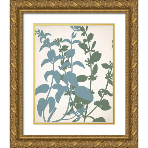 Grow 2 Gold Ornate Wood Framed Art Print with Double Matting by Allen, Kimberly