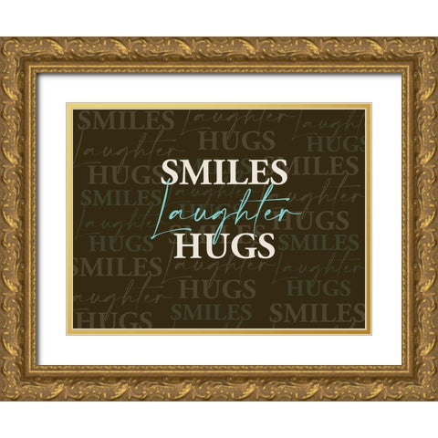 Smiles Gold Ornate Wood Framed Art Print with Double Matting by Allen, Kimberly