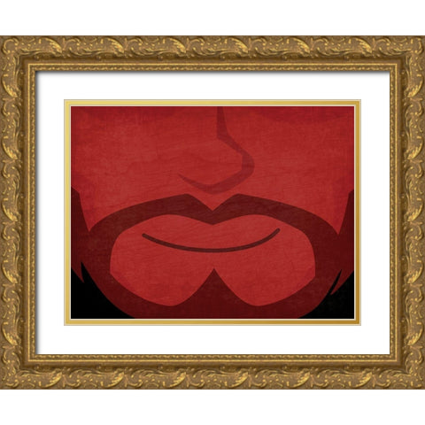 Devil Gold Ornate Wood Framed Art Print with Double Matting by Allen, Kimberly