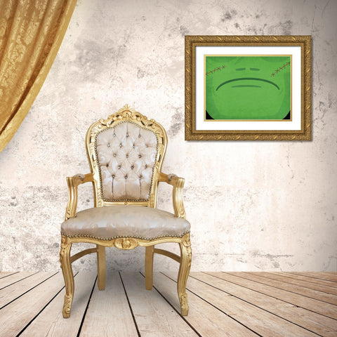 Frankenstein Gold Ornate Wood Framed Art Print with Double Matting by Allen, Kimberly