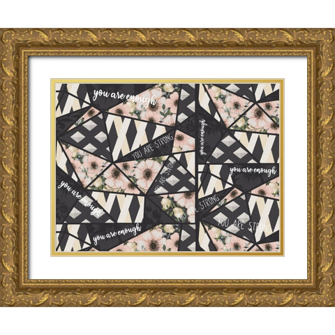 You Are v2 Gold Ornate Wood Framed Art Print with Double Matting by Allen, Kimberly