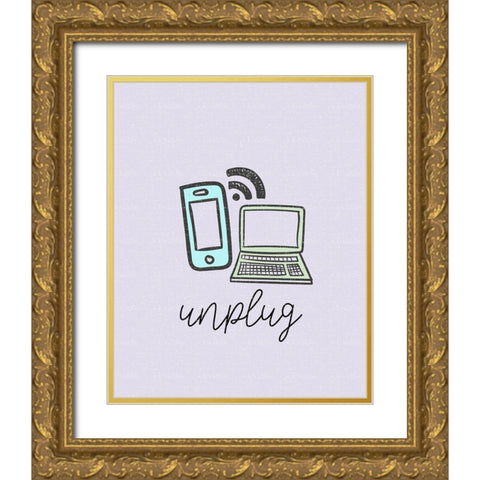 Mindfulness 2 Gold Ornate Wood Framed Art Print with Double Matting by Allen, Kimberly