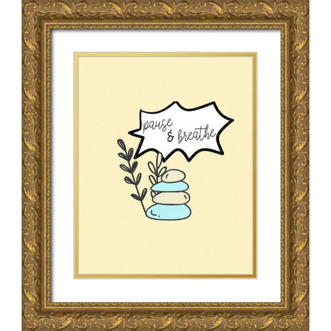 Mindfulness 5 Gold Ornate Wood Framed Art Print with Double Matting by Allen, Kimberly
