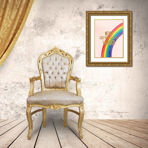 Never Loose V2 Gold Ornate Wood Framed Art Print with Double Matting by Allen, Kimberly