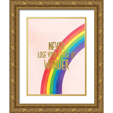 Never Loose V2 Gold Ornate Wood Framed Art Print with Double Matting by Allen, Kimberly