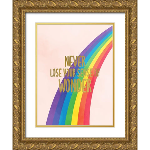 Never Loose V3 Gold Ornate Wood Framed Art Print with Double Matting by Allen, Kimberly