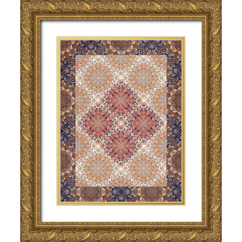 Moroccan 3 Gold Ornate Wood Framed Art Print with Double Matting by Allen, Kimberly