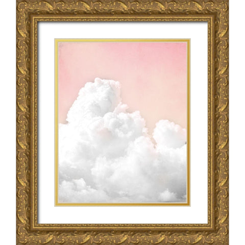 Pink Clouds Gold Ornate Wood Framed Art Print with Double Matting by Allen, Kimberly