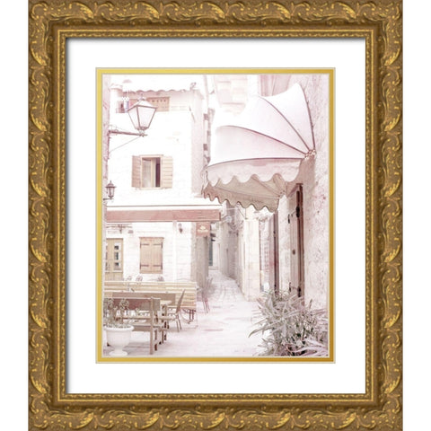 Street View 1 Gold Ornate Wood Framed Art Print with Double Matting by Allen, Kimberly