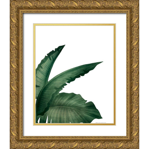Palms 1 Gold Ornate Wood Framed Art Print with Double Matting by Allen, Kimberly