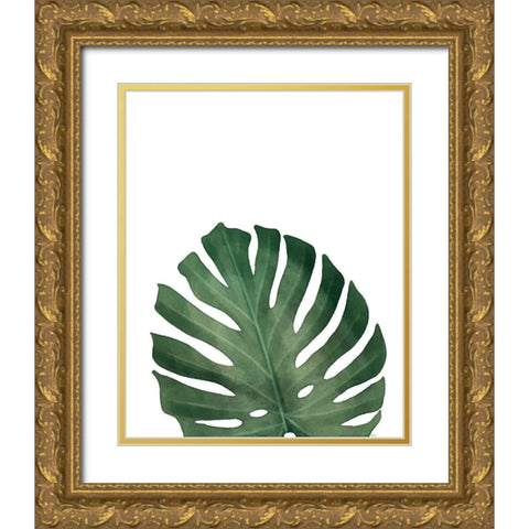 Palms 2 Gold Ornate Wood Framed Art Print with Double Matting by Allen, Kimberly