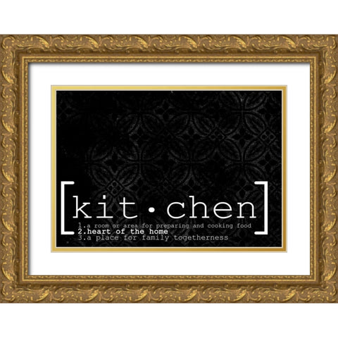 Heart of the Home Gold Ornate Wood Framed Art Print with Double Matting by Allen, Kimberly
