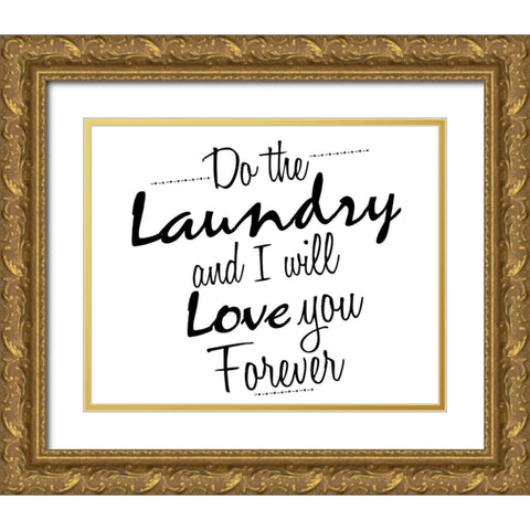 Do Gold Ornate Wood Framed Art Print with Double Matting by Allen, Kimberly