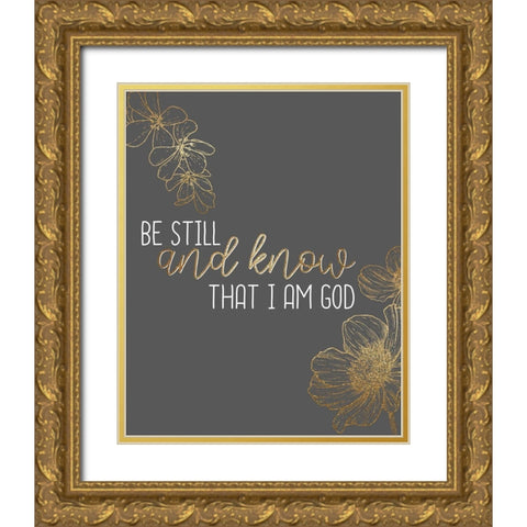 Still Gold Ornate Wood Framed Art Print with Double Matting by Allen, Kimberly