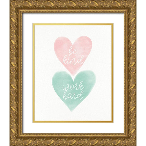 Be Strong 2 Gold Ornate Wood Framed Art Print with Double Matting by Allen, Kimberly
