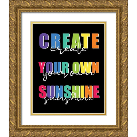 Create Gold Ornate Wood Framed Art Print with Double Matting by Allen, Kimberly