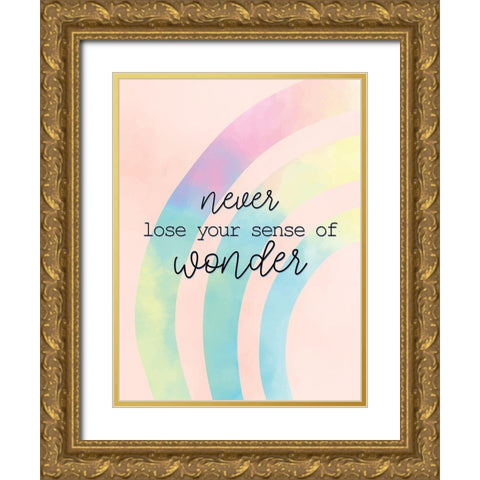 Never Loose Gold Ornate Wood Framed Art Print with Double Matting by Allen, Kimberly