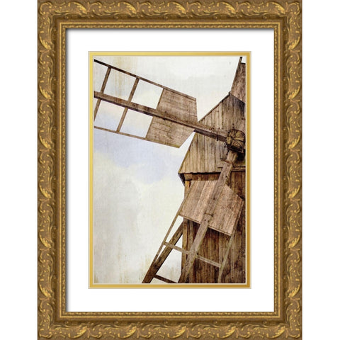 Spin Gold Ornate Wood Framed Art Print with Double Matting by Allen, Kimberly