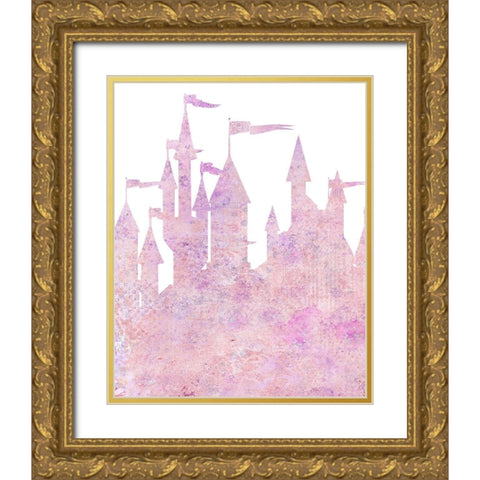 A True Princess 1 Gold Ornate Wood Framed Art Print with Double Matting by Allen, Kimberly