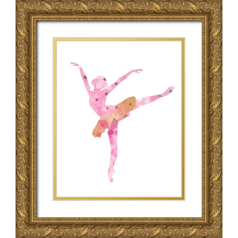 Arabesque 3 Gold Ornate Wood Framed Art Print with Double Matting by Allen, Kimberly