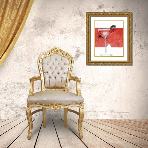 Cocktail Hour 3 Gold Ornate Wood Framed Art Print with Double Matting by Allen, Kimberly